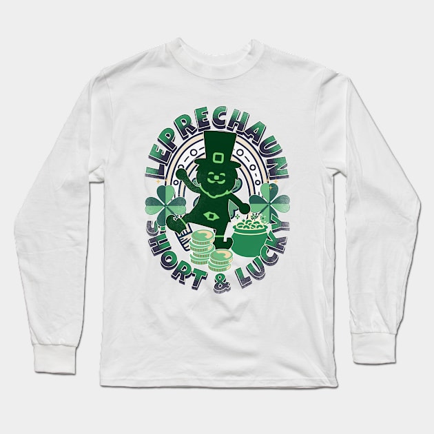 Funny Leprechauns - Short & Lucky - St. Patricks Parades Long Sleeve T-Shirt by alcoshirts